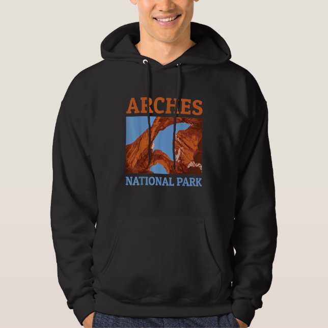 Nationalpark Utah Camping Wandern Hoodie (Vorderseite)