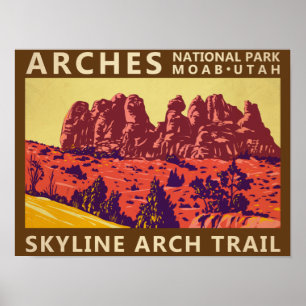 Nationalpark Utah Skyline Parco Civico-Ciani Poster