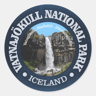 Nationalpark Vatnajokull Runder Aufkleber