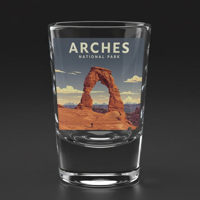 Nationalpark Vintag Arches Schnapsglas (Von Creator hochgeladen)