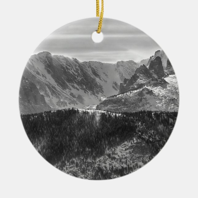 Nationalpark Wasserscheide-Rocky Mountainss Keramikornament (Vorne)