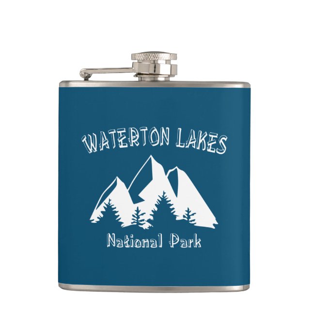 Nationalpark Waterton Lakes Flachmann (Vorderseite)