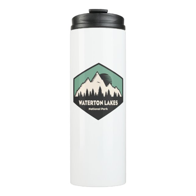 Nationalpark Waterton Lakes Thermosbecher (Vorderseite)