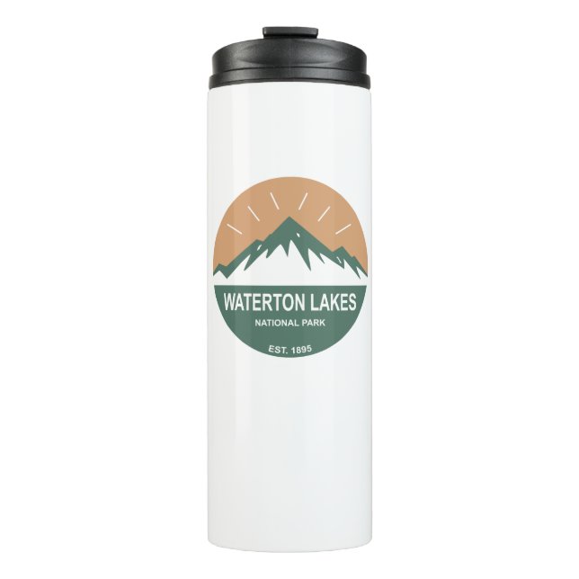 Nationalpark Waterton Lakes Thermosbecher (Vorderseite)