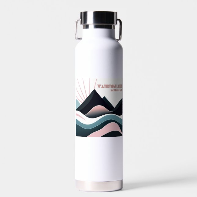 Nationalpark Waterton Lakes Trinkflasche (Vorne)