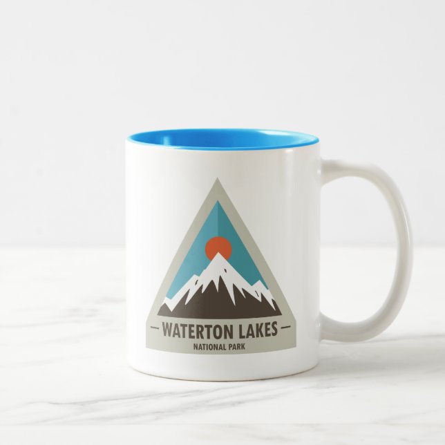 Nationalpark Waterton Lakes Zweifarbige Tasse (Rechts)