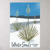 Nationalpark Weißer Sand New Mexico Gypsum Yucca