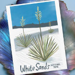 Nationalpark Weißer Sand New Mexico Gypsum Yucca Postkarte<br><div class="desc">Karo aus dieser phantastischen Bleistiftillustrierung des wunderschönen Nationalparks der Weißen Sande und machen Sie sich auf die Erkundung dieser weißen Gipsdünen gefasst! Karo in meinem Shop für weitere Designs! Sammle alle Parks, ich erschaffe ständig neue. Karo in meinem Shop für mehr Wandern, Camping, Vanilleblut, Vögel und vieles mehr! Dieses Design...</div>
