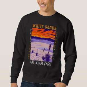 Nationalpark Weißer Sand Vintag beängstigend Sweatshirt