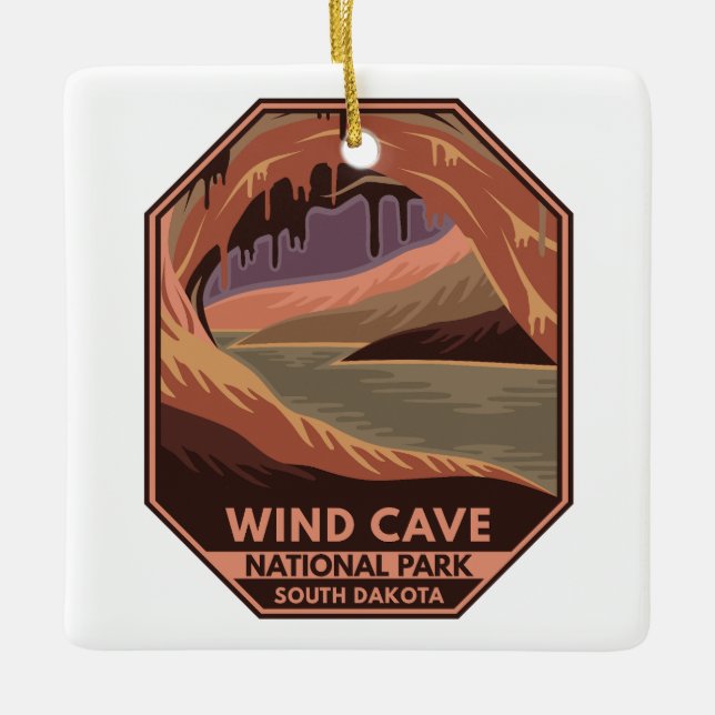 Nationalpark Windhöhle Keramikornament (Vorderseite)