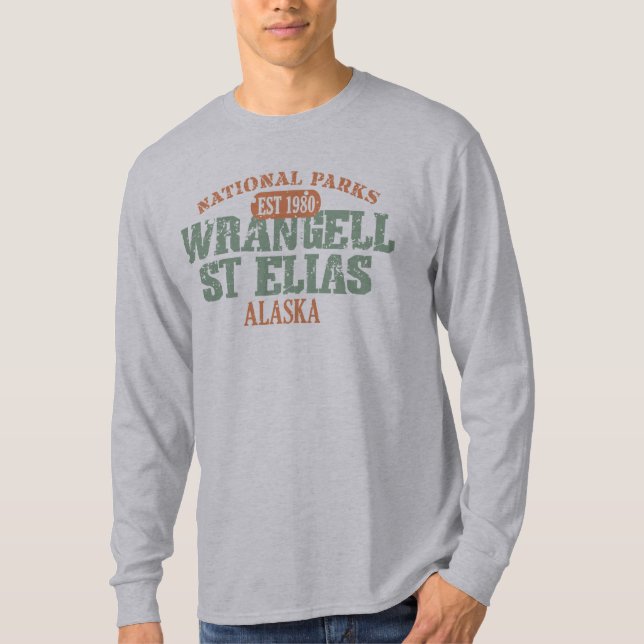 Nationalpark Wrangell St. Elias T-Shirt (Vorderseite)