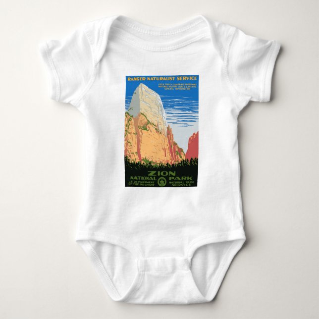 Nationalpark Zion Baby Strampler (Vorderseite)