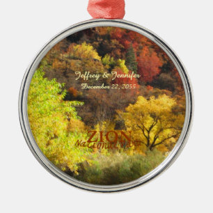 Nationalpark Zion, Herbst, Ornament Aus Metall