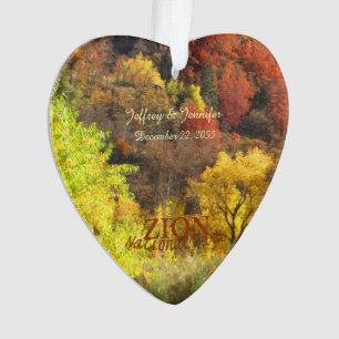 Nationalpark Zion, Herbst, zweiseitiges Ornament