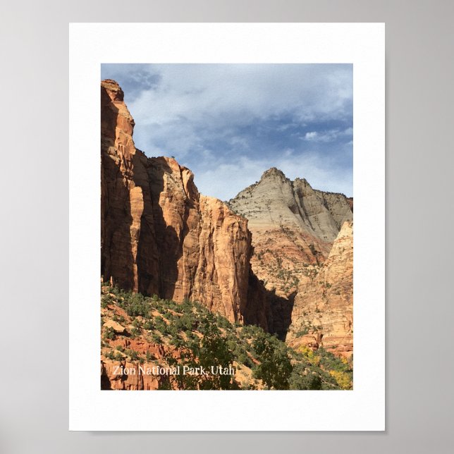 Nationalpark Zion, Utah Poster (Vorne)