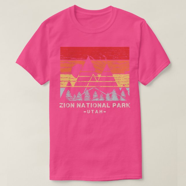Nationalpark Zion Vintag 1 T-Shirt (Design vorne)
