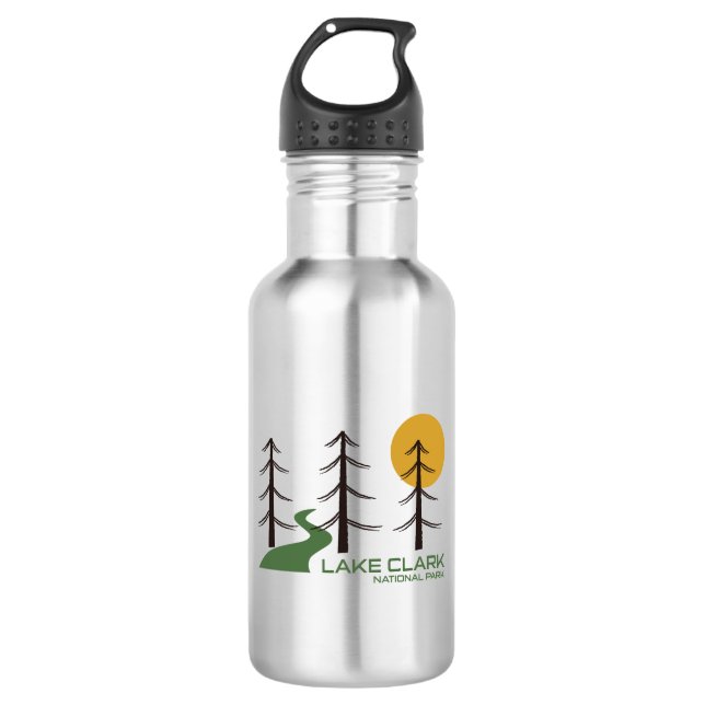 Nationalparkgebiet Clark Edelstahlflasche (Vorderseite)