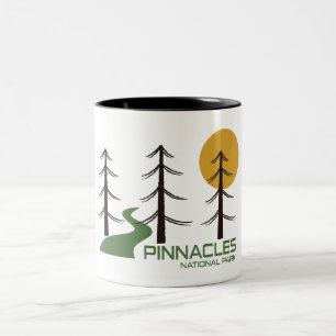 Nationalparkplatz Pinnacles Zweifarbige Tasse