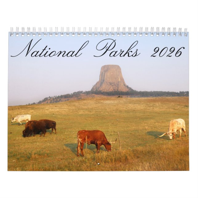 Nationalparks 2026 12 Monatskalender Kalender (Titelbild)