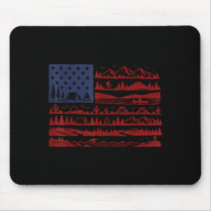 Nationalparks amerikanische Flagge patriotisch 4. Mousepad