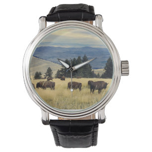 Nationalparks Bison Herd Armbanduhr