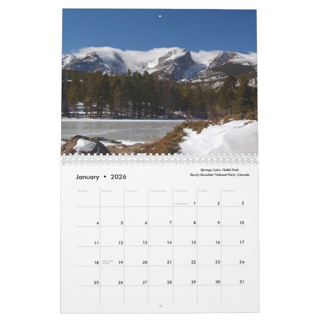 Nationalparks der USA Kalender (Jan 2026)