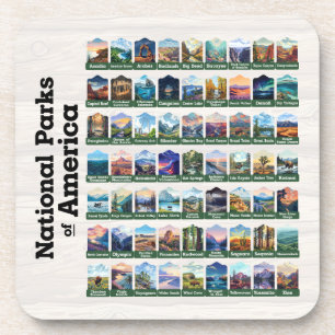 Nationalparks der USA USA Getränkeuntersetzer