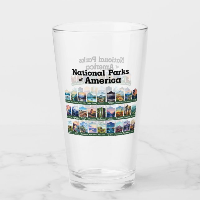 Nationalparks der USA USA Glas (Vorderseite)