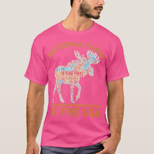 Nationalparks Elche Wanderwege Camping Außenbereic T-Shirt