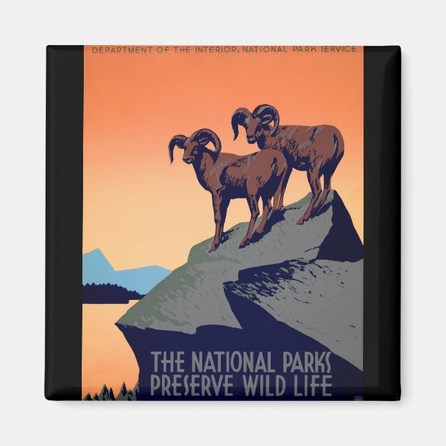 Nationalparks Magnet (Vorne)