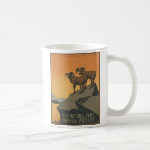 Nationalparks - Mutterziegen Kaffeetasse
