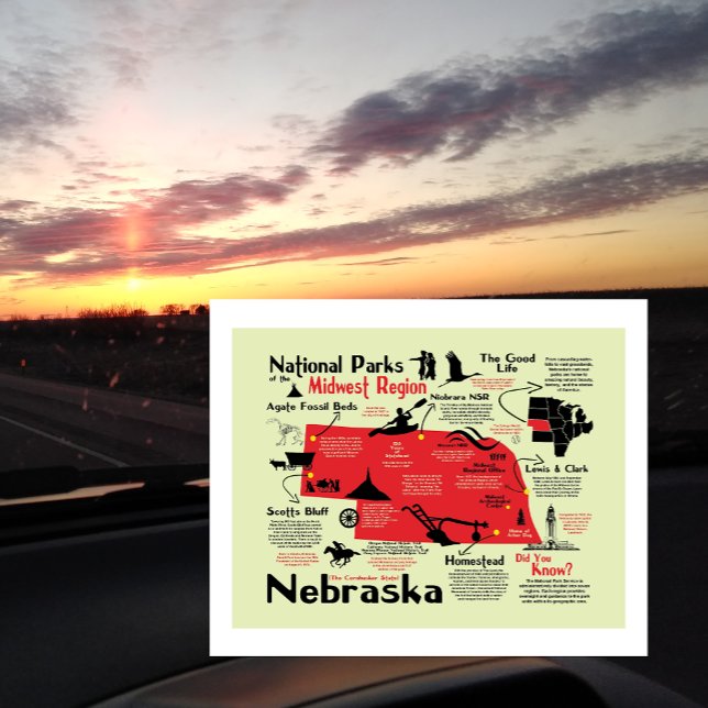 Nationalparks Nebraska Postkarte (Von Creator hochgeladen)