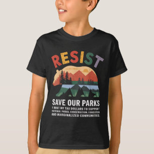 Nationalparks widerstehen Save Our Parks Naturschu T-Shirt