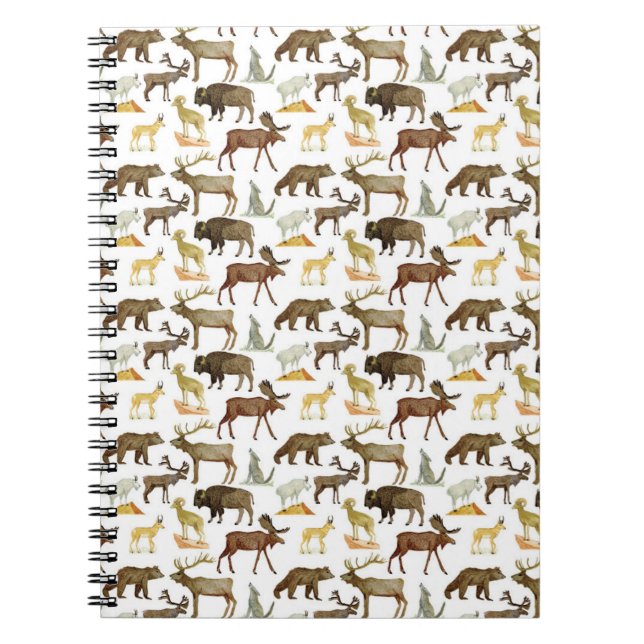 Nationalparks Wildtiere Notizblock (Vorderseite)