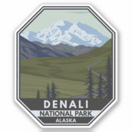 Nationalparkstraße Denali Aufkleber