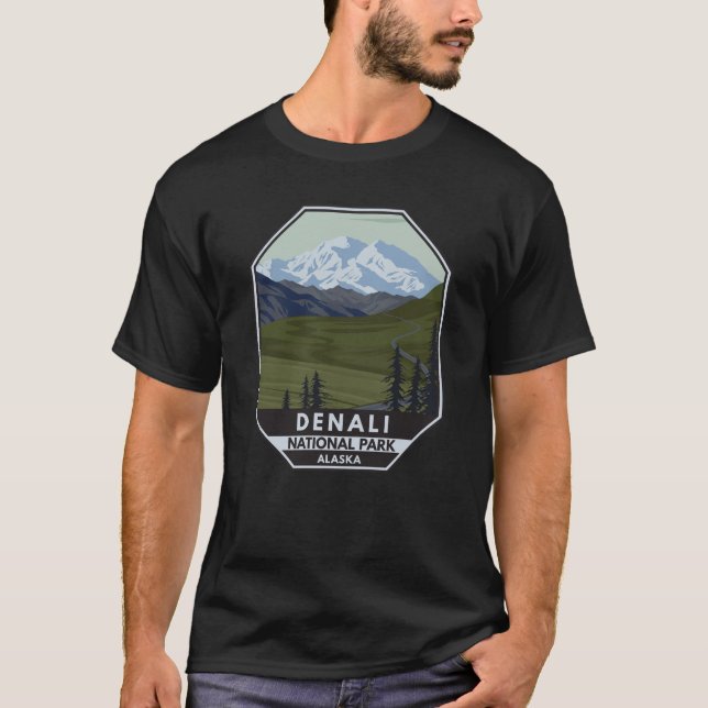 Nationalparkstraße Denali T-Shirt (Vorderseite)