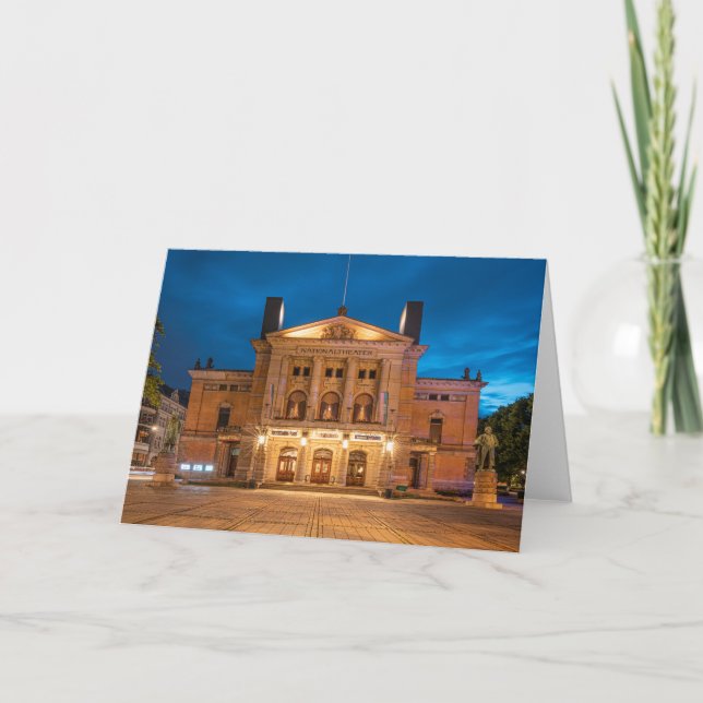 Nationaltheater Oslo Karte (Vorderseite)