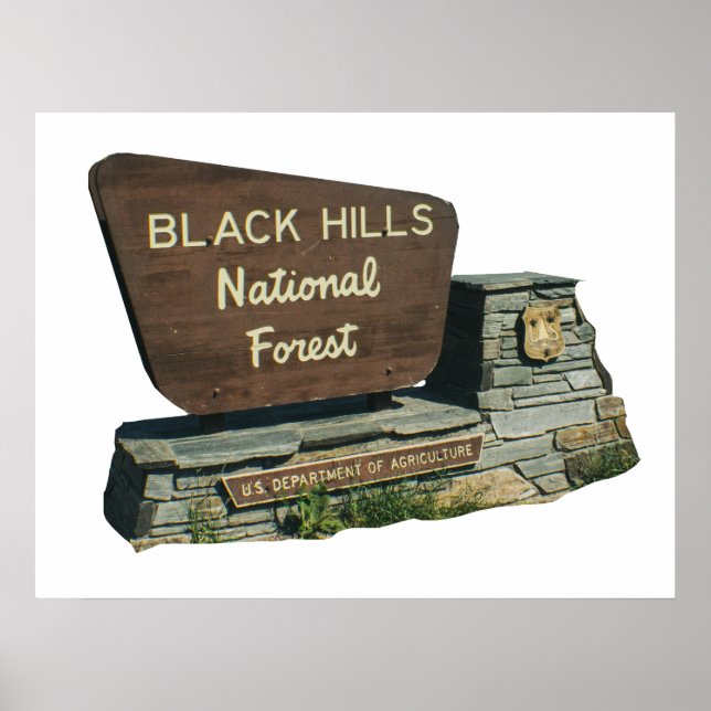Nationalwald der Black Hills Poster (Vorne)