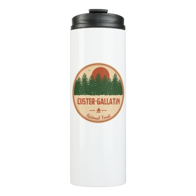 Nationalwald der Custer Gallatin Thermosbecher (Vorderseite)