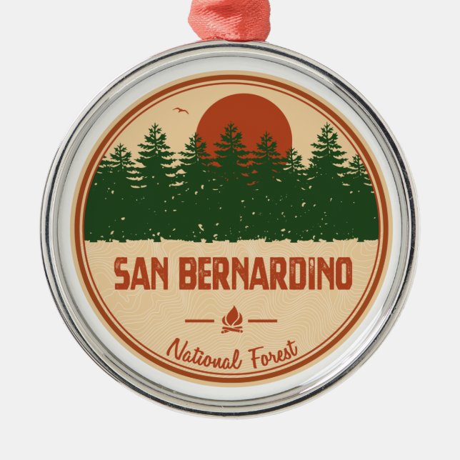 Nationalwald San Bernardino Ornament Aus Metall (Vorne)