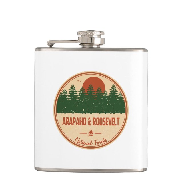 Nationalwald von Arapaho und Roosevelt Flachmann (Vorderseite)