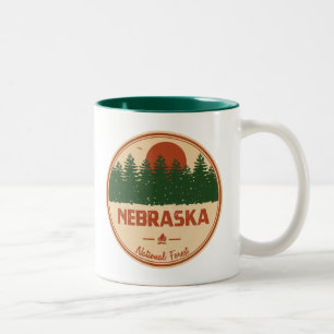 Nationalwald von Nebraska Zweifarbige Tasse