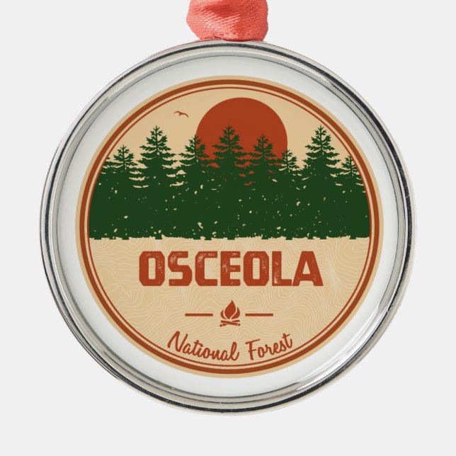 Nationalwald von Osceola Ornament Aus Metall (Vorne)
