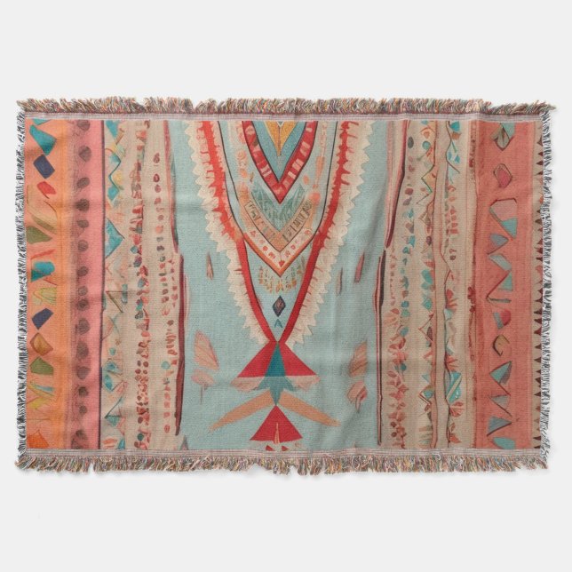 Native America Pattern Decke (Vorderseite)