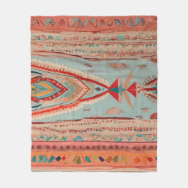 Native America Pattern Fleecedecke
