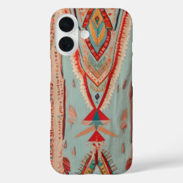 Native America Pattern iPhone 16 Hülle