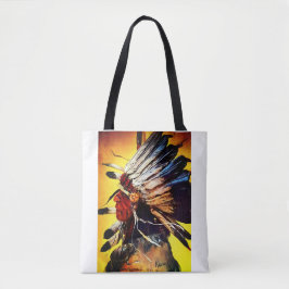 Native American Chief Tote Tasche