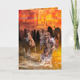 Native American Dancer ROLLING THUNDER Karte