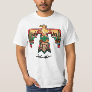 Native American Desert Thunderbird Editable Name T-Shirt