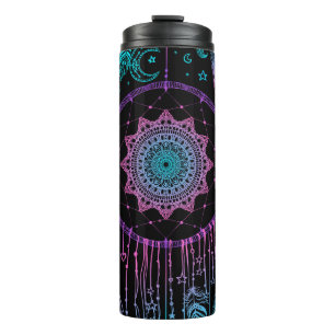 Native American Dreamcatcher Mondmuster Thermosbecher